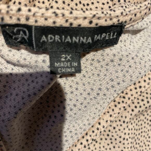 The perfect neutral timeless classic feminine blouse, Adrianna Papell, size 2x - Picture 5 of 10